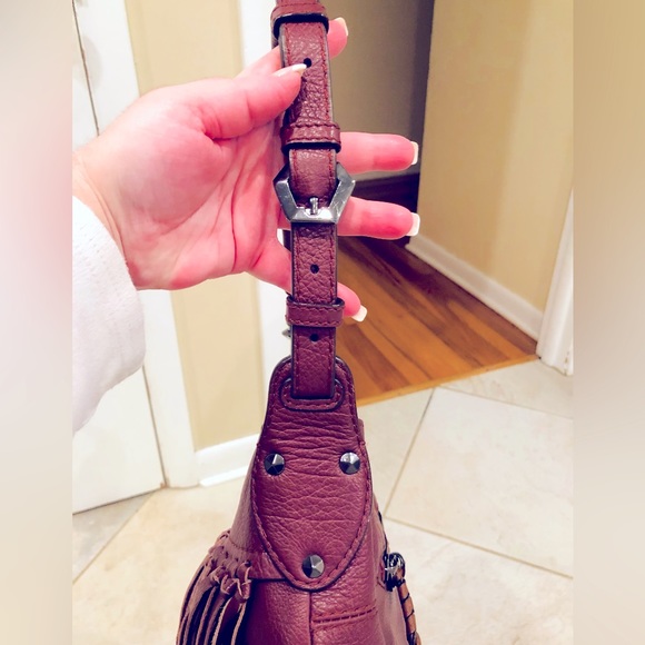 🌺 orYANY Bags- orYANY Fringe Shoulder Bag- maroon- 🌺 - Picture 12 of 15